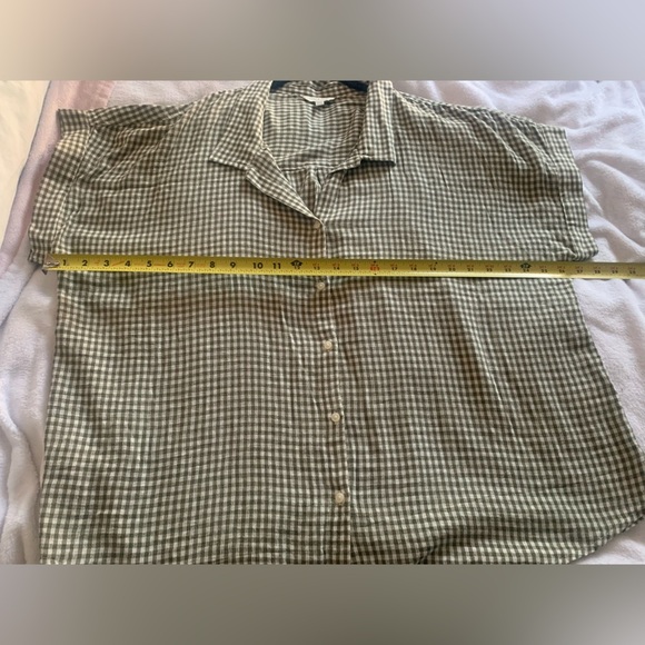 Lucky Brand Gingham Short Sleeve Button Down Shirt - Picture 7 of 11